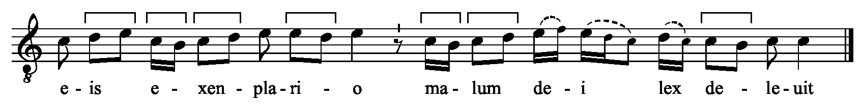 Refrain musical notation